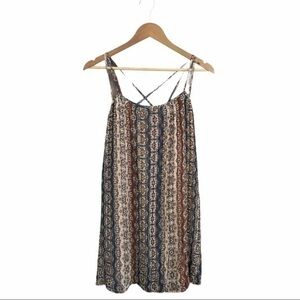 BCBG Multi-Print Criss-Cross Strap Dress!